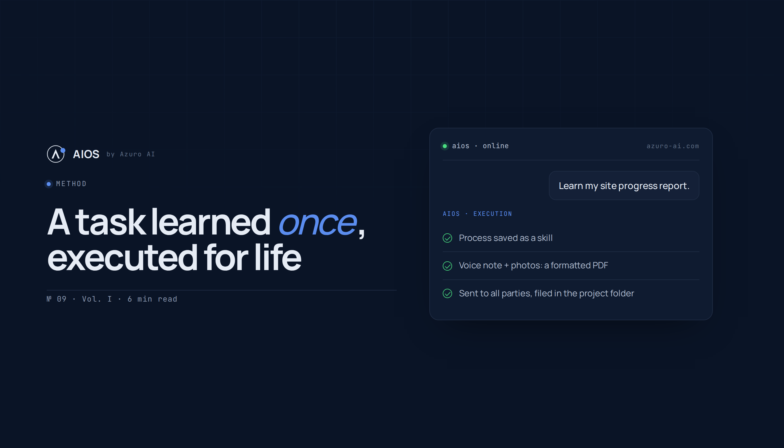 Automate a Repetitive Task Once and for All: The Skill Method